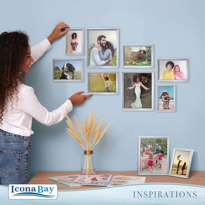 Icona Bay 4x6 Picture Frames, 6 Pack, Contemporary, Inspirations | These Icona - Image 5