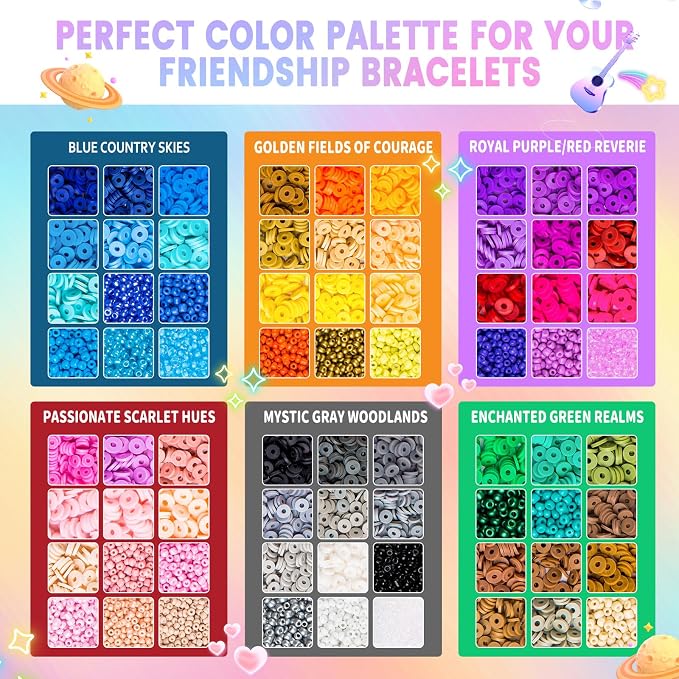 Goldwise Friendship Bracelet Kit 4 Boxes-13078 Pcs 72 Colors Bracelet Making - Image 2
