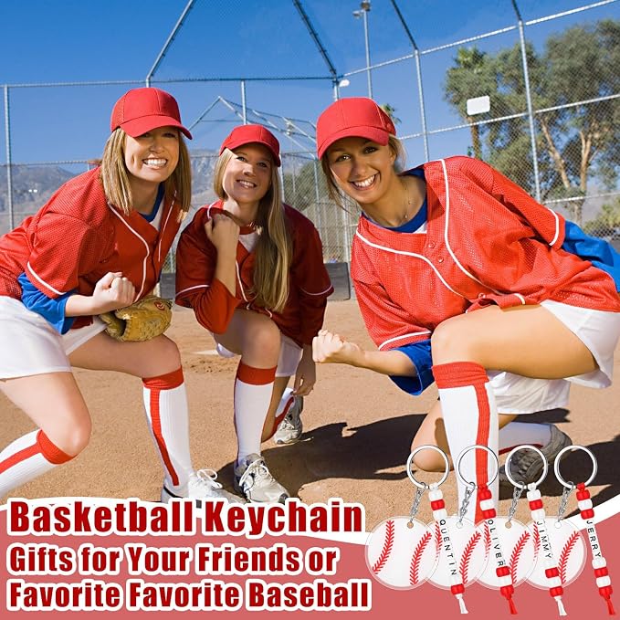 Suncalla 984 Pcs 24 Set Baseball Keychain Making Kit DIY Craft Ball Bag Tag | - Image 6