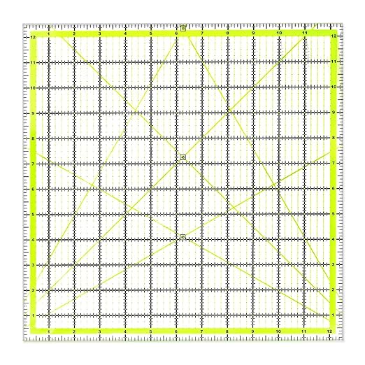 UOOU Quilting Ruler, Square Quilting Rulers Fabric Cutting Ruler Acrylic by UOOU