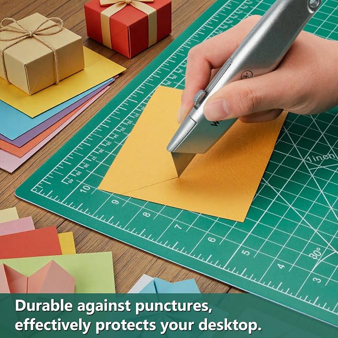 WORKLION 12" x 18" Art Self Healing PVC Cutting Mat, Double Sided, Gridded - Image 6