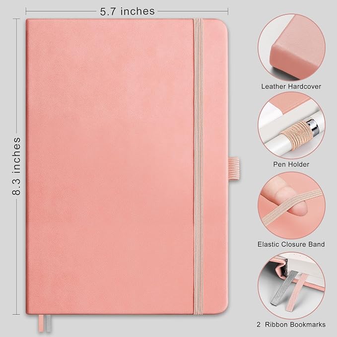 RETTACY Graph Grid Paper Notebook, 192 Pages, A5 Size | 5 Squares per Inch - Image 2