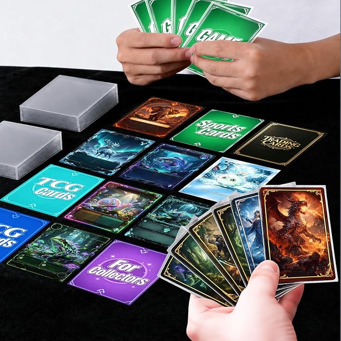 500 Count Card Sleeves for Trading Cards, Matte Clear Deck Card Sleeve - Image 4