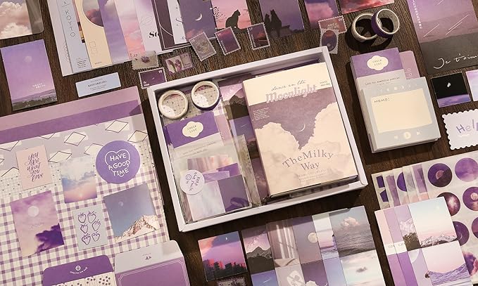 emmoolife 348 Pcs Scrapbooking Supplies Kit, Vintage Aesthetic Scrapbook Kit - Image 6