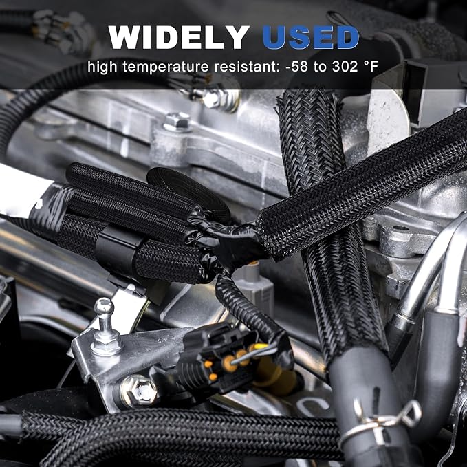 1/2” Cable Management Loom Wrap Sleeve Cord Wire Hider Organizer Covers | - Image 7