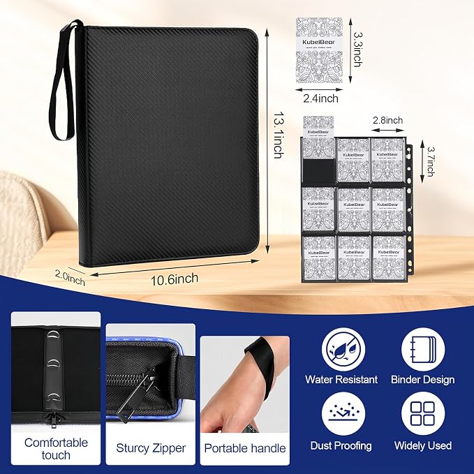 Card Binder – 720 Capacity, Zippered Trading Card Holder - Image 2