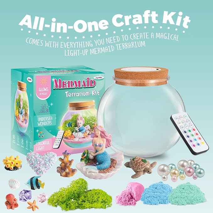 JOYEEMAX Mermaid Light-Up Terrarium Kit - Image 2