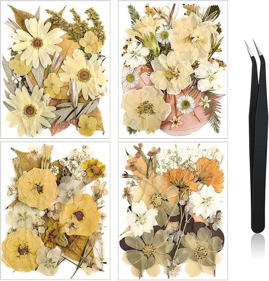Nuanchu Dried Pressed Flowers for Soap Making Boho Dried Flower Resin Crafts by Nuanchu