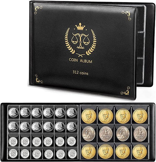 AITIME 312 Pockets Coin Collection Holder Album by AITIME