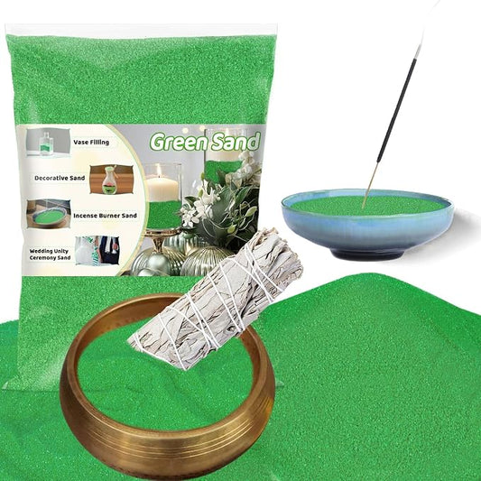 RAINFLOW 15 OZ Fine Green Sand for Crafts by Unknown