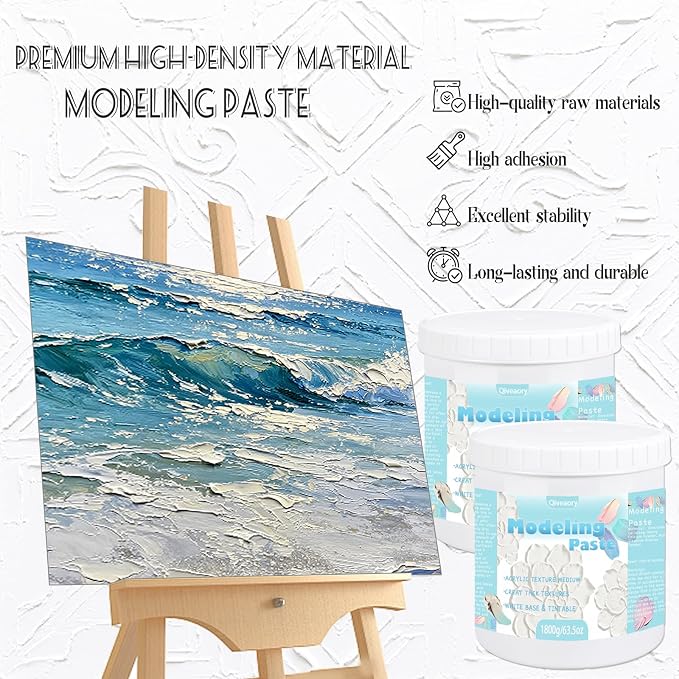 Modeling Paste 2000ml/127oz Professional High Density Acrylic Medium Structural - Image 2