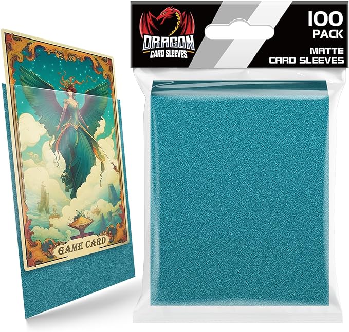 100 Count Matte Card Sleeves for Trading Cards, Standard Size Protective by Homthy