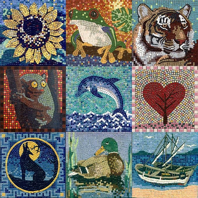 Adult Mosaic Crafts Project Kits: Get Creative and Have Fun, Square 7inch Dog - Image 2