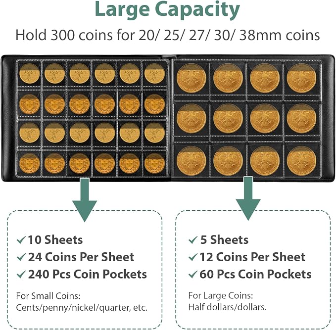 Coin Collection Supplies Holder Book - Image 2