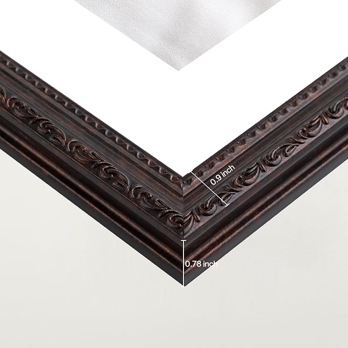 eletecpro 11x14 Vintage Picture Frame, Glass Cover, Horizontal or Vertical - Image 5