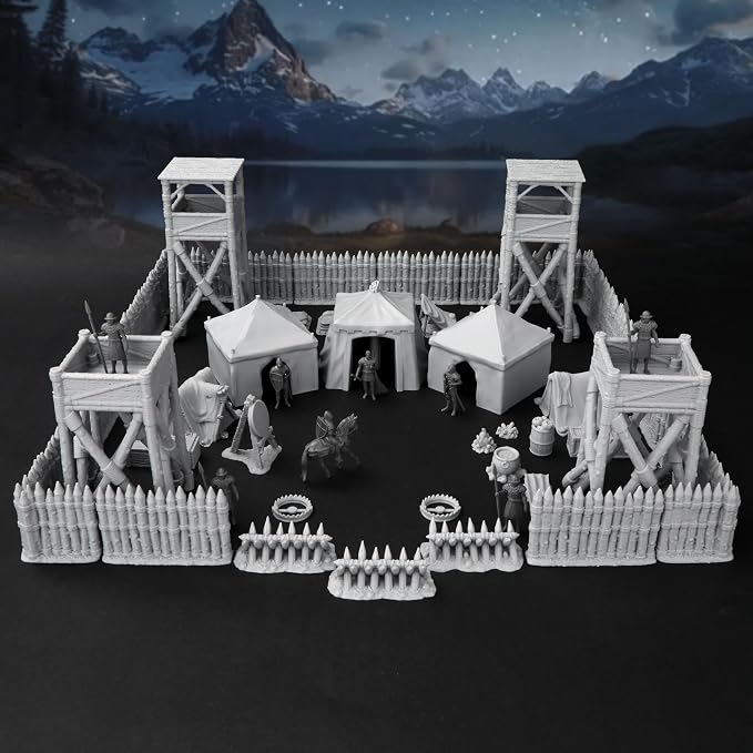 AUSPDICE AF676 Medieval Military Camp RPG Terrain Set by AUSPDICE