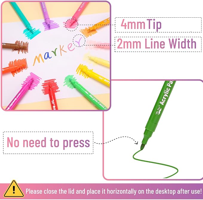 Mr. Pen- Acrylic Paint Markers, 24 Pack, Paint Pens - Image 3