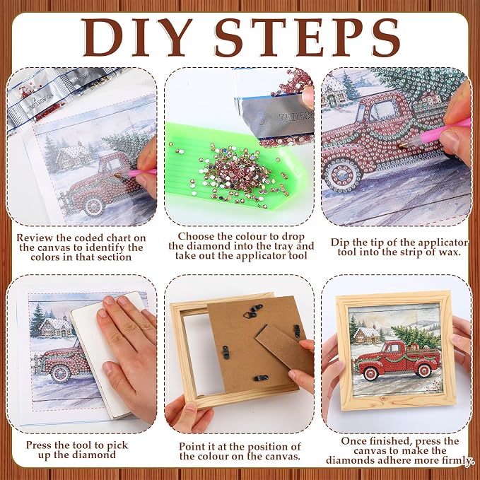 Trandraft 26 Pcs Fall Vintage Interchangeable Holiday Diamond Art Kits - Image 3