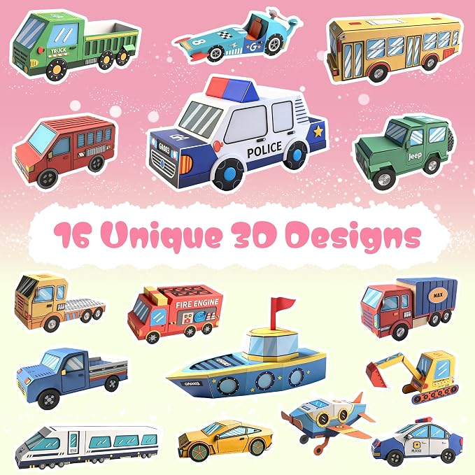 2 Themes in 1, 3D Paper Model Kits - Image 2