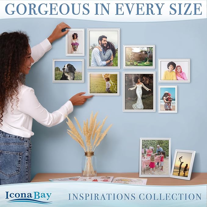 Icona Bay 8x10 Picture Frames, 6 Pack, Contemporary, Inspirations | These Icona - Image 5