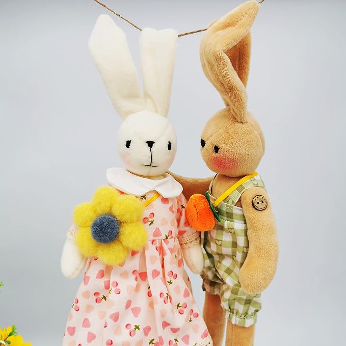 DIY Bunny Sewing Craft Kit for Adults – Handmade Fabric Sewing Project – - Image 9