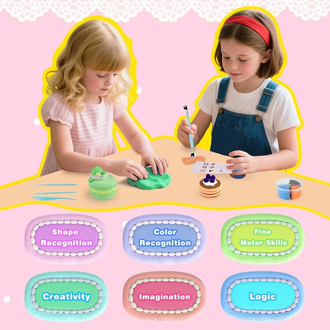 Nicella Air Dry Clay Kit, 12 Cakes Modeling Clay - Image 6