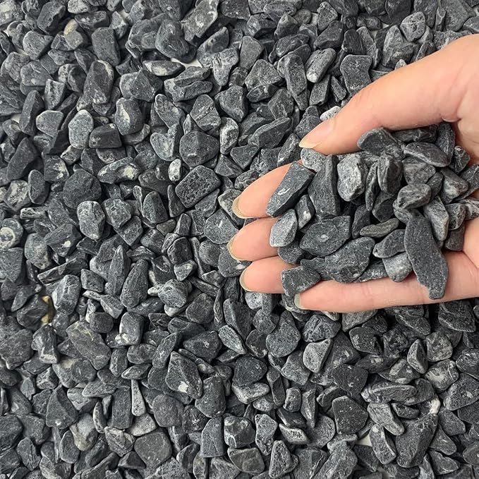 FANTIAN 10LB Black Pea Gravel for Landscaping, 3/8 Inch Black Pebbles for by FANTIAN-GardeningMakesLifeBetter