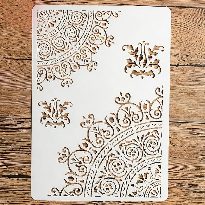 TIAMECH A4 Reusable Palace 1/4 Circle Stencil by TIAMECH