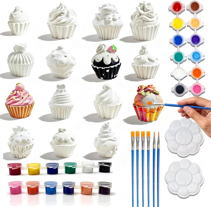 15 Pcs Plaster Painting Kit for Adults & Teens by HuiBeans