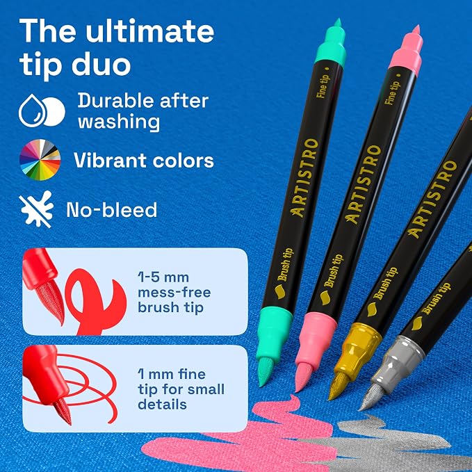 ARTISTRO 48 Dual-Tip Fabric Markers - Image 5
