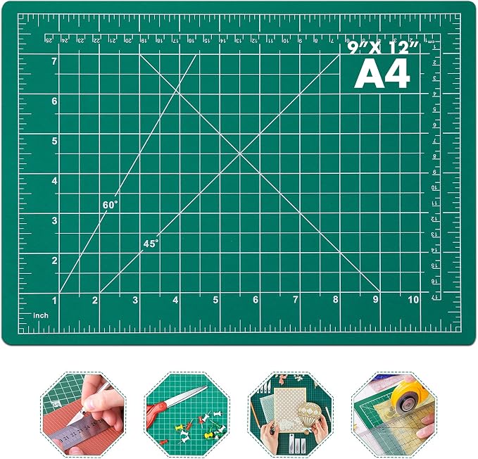 anezus Self Healing Sewing Mat, Rotary Cutting Mat Double Sided 5-Ply Craft by anezus
