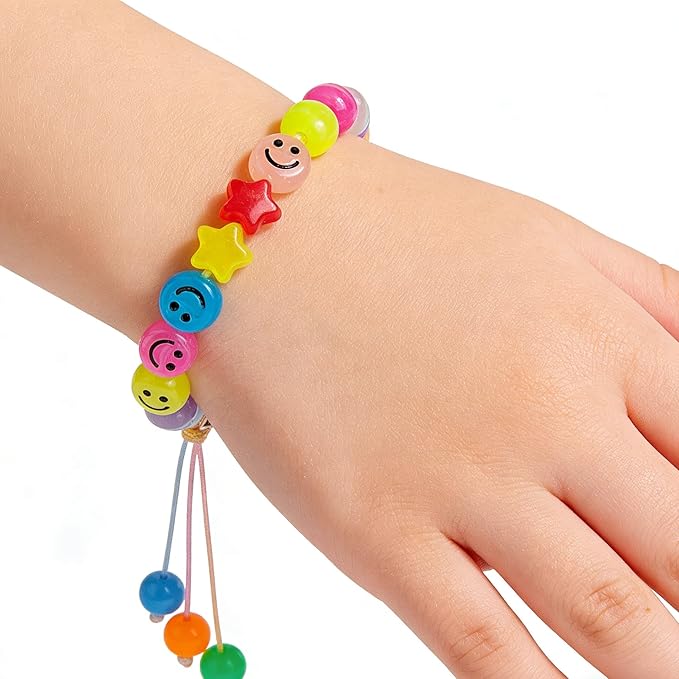 800pcs Pony Beads, Kandi Beads for Bracelets Making Kit, Hair Braids Crafts - Image 4