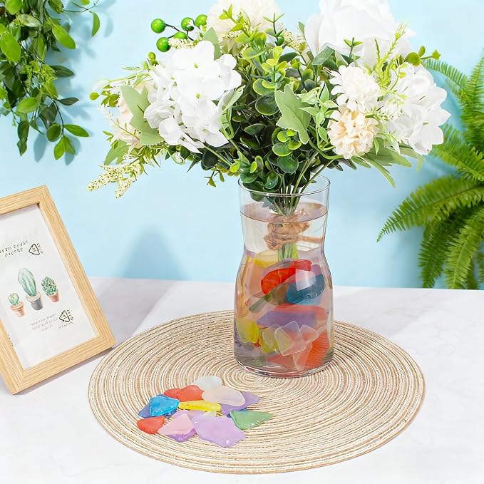 Keedolla Sea Glass for Crafts - 40 OZ Colorful Flat Frosted Seaglass Pieces - Image 5