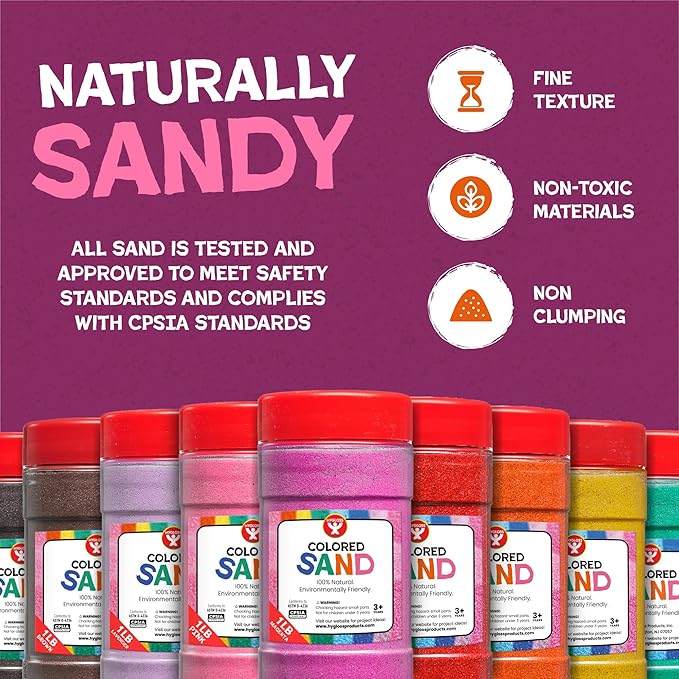 Hygloss Colored Sand for Crafts - 25 lb - Image 5
