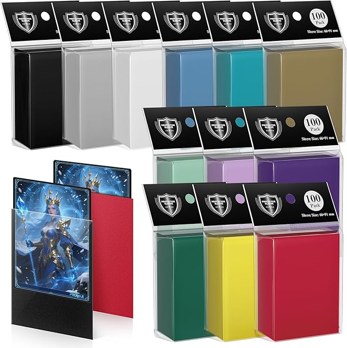1200 Pack Card Sleeves, Matte Dual Trading Card Sleeves by PROijeut