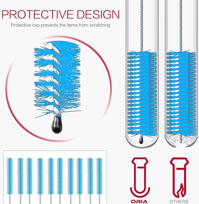 Long Straw Brush Cleaner, Flexible Nylon Tube Cleaning Brushes - Image 2