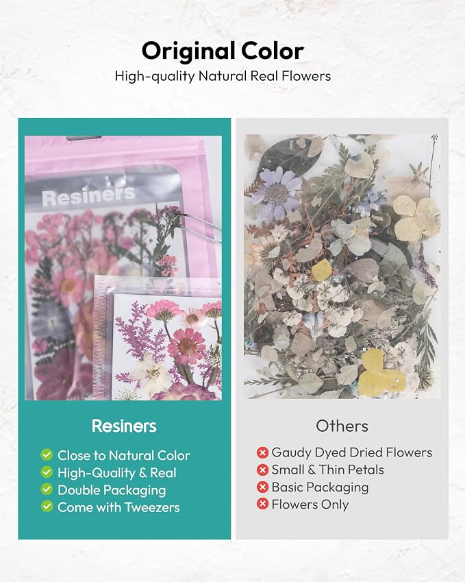 Dried Flowers, Resiners 100Pcs Pressed Flowers - Image 6