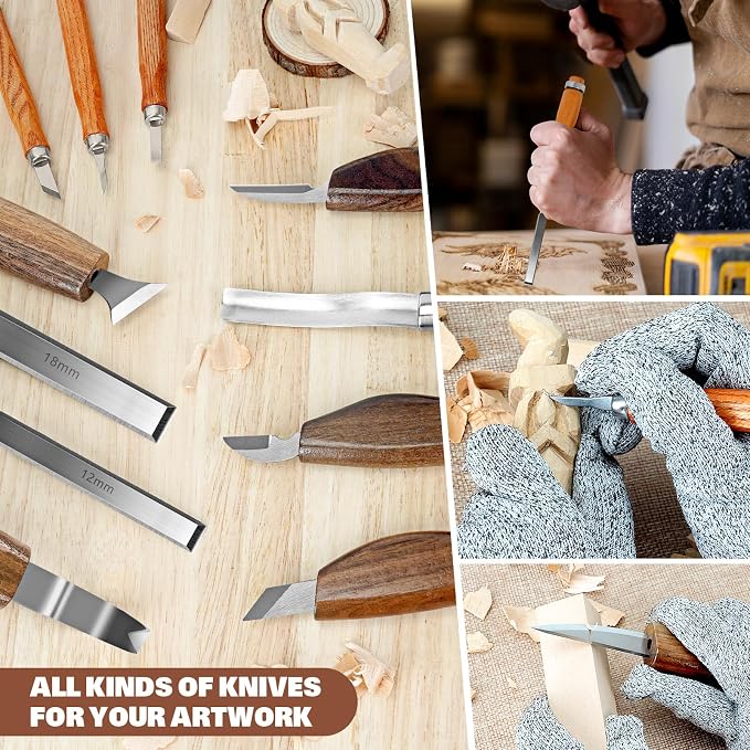 Wood Carving Kit, Whittling Kit - Image 4