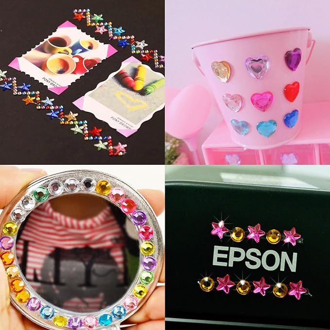 JPSOR 900pcs Gems Jewels for Crafts, Acrylic Flatback Rhinestones for Halloween - Image 7