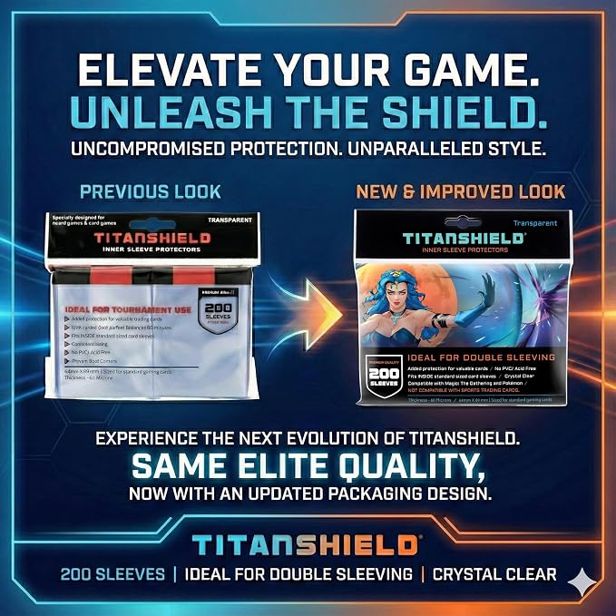 TitanShield | Clear & Transparent Inner Sleeves | 1000 ct| Perfect Fits Card - Image 2