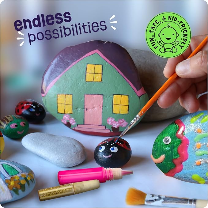 Dan&Darci Kids Rock Painting Kit - Image 7