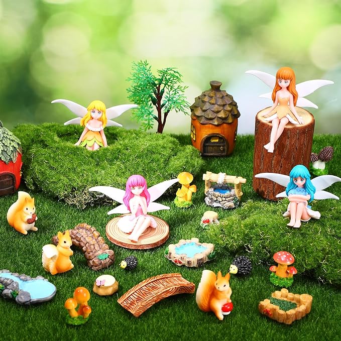 25Pcs Fairy Garden Accessories, Miniature Garden Ornaments Landscape - Image 5