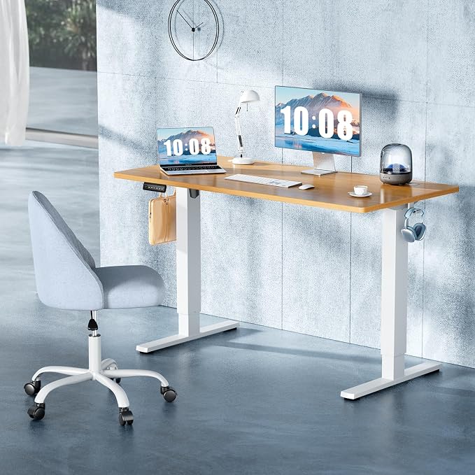 DUMOS 55 Inch Electric Standing Desk Height Adjustable, Sit to Stand Computer - Image 4