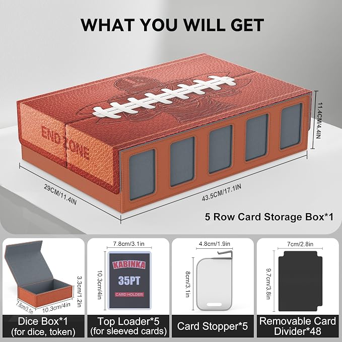 Kabinka Football Card Storage Box - Image 6