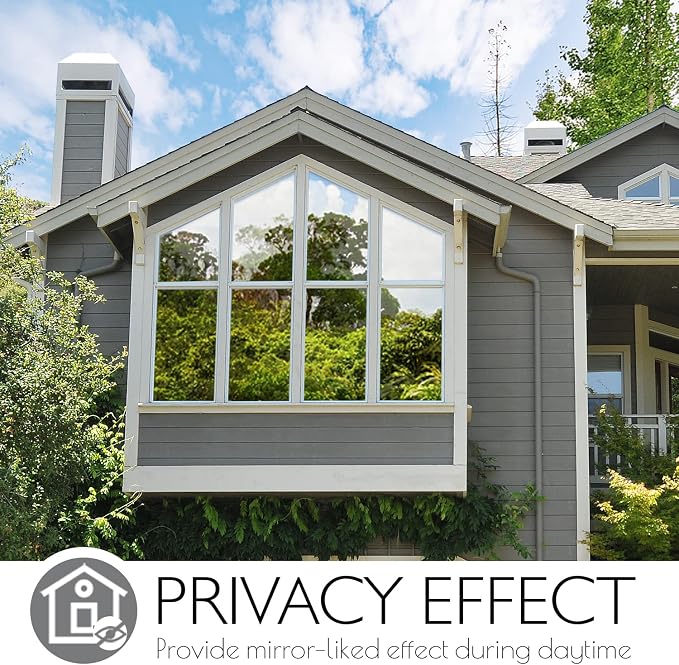 HIDBEA One Way Mirror Window Film Daytime Privacy, Heat Control UV Blocking - Image 2