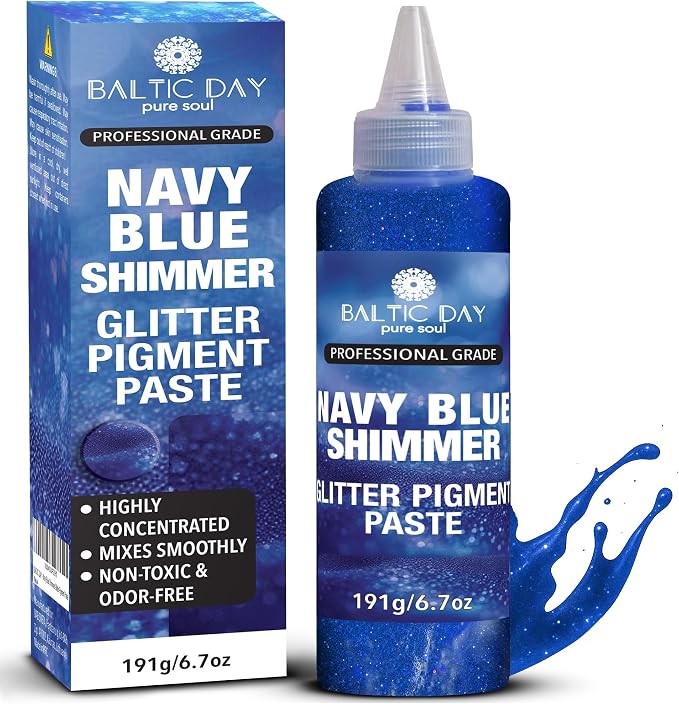 BALTIC DAY Navy Blue Shimmer Epoxy Pigment Paste XL – Ultra-Concentrated Deep by BALTICDAYpuresoul