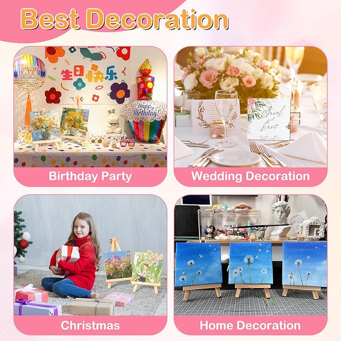 ESRICH 3x3IN Small Canvases for Painting, 42 Pack Mini Canvas Boards Cotton - Image 7