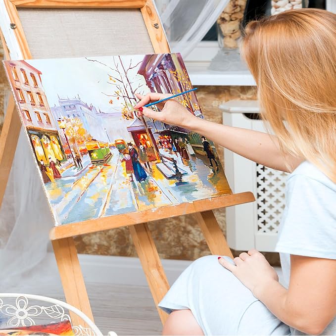 ESRICH Canvases for Painting 16x20 Inch, 3 Pack Flat Canvas Boards for Painting - Image 6