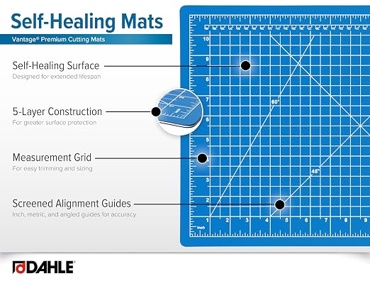 Dahle Vantage 10694 Premium Self-Healing Cutting Mat, 1/2" Grid, 5 Layers - Image 4