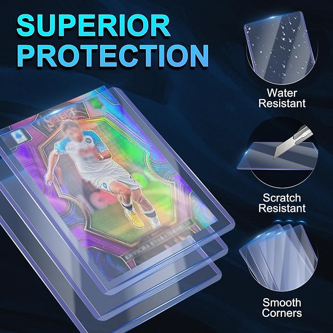 1000 Card Sleeves, Baseball Card Sleeves, Hard Plastic Card Holder - Image 4